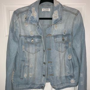 Distressed Jean Jacket